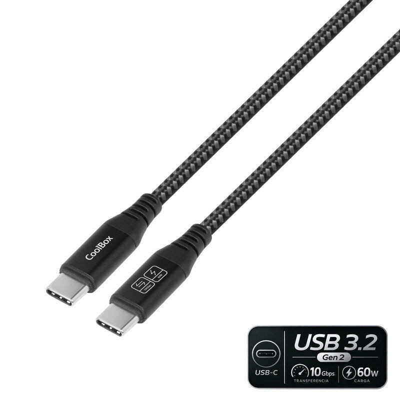 CABO 60W USB-C/3.2GEN2/DADOS 10GBPS/CARGA RAPIDA1.2MTS