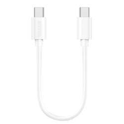 Cabo Carga Rápida 60W Type-C A Type-C 3.0A Branco (0.30M)