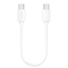 Cabo Carga Rápida 60W Type-C A Type-C 3.0A Branco (0.30M)