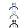 Cabo De Datos USB Metal Nylon Tranzado - Lightning - cores surtidas