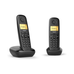 Telefone Gigaset A170 Duo Preto