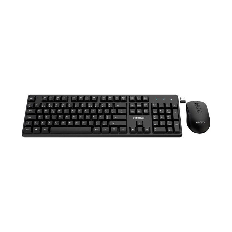 Combo s/Fios Teclado + Rato Fantech Business Preto