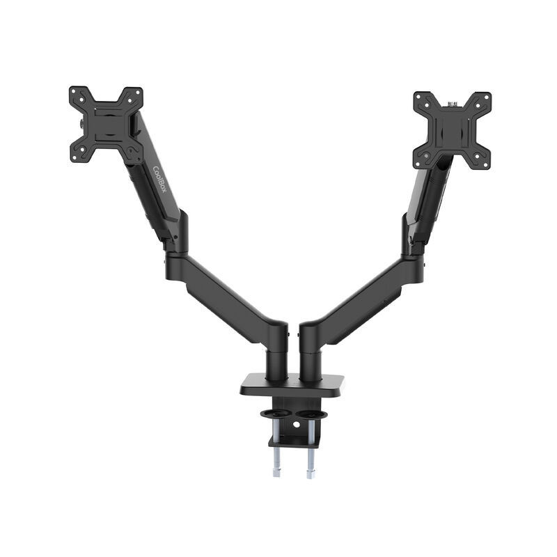 Suporte de braços pneumáticos para dois monitores M02D