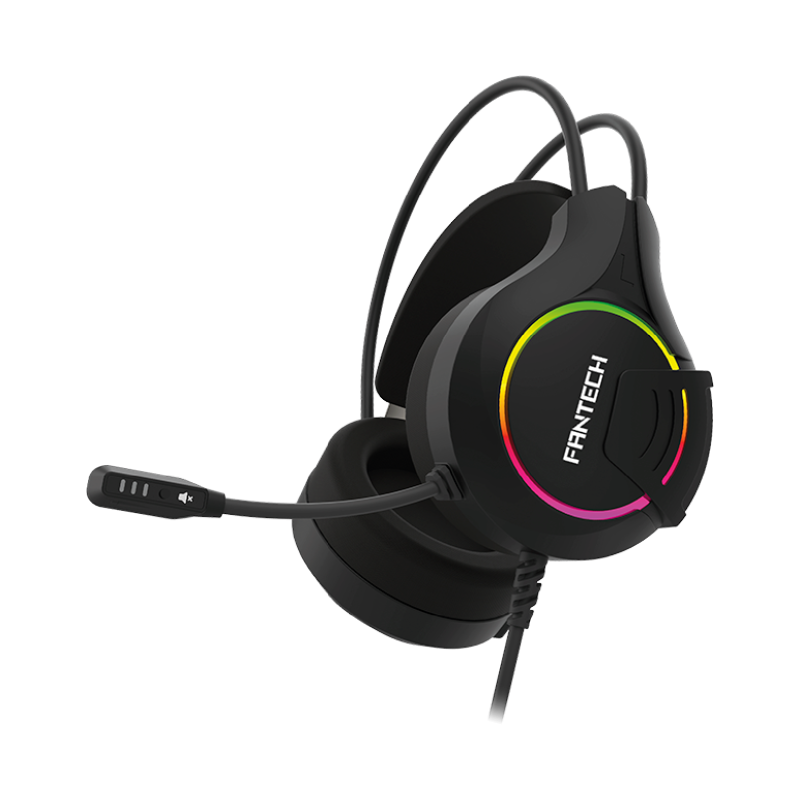 Headset Fantech Glare HG20 RGB Preto Headset Fantech Glare HG20 RGB Preto